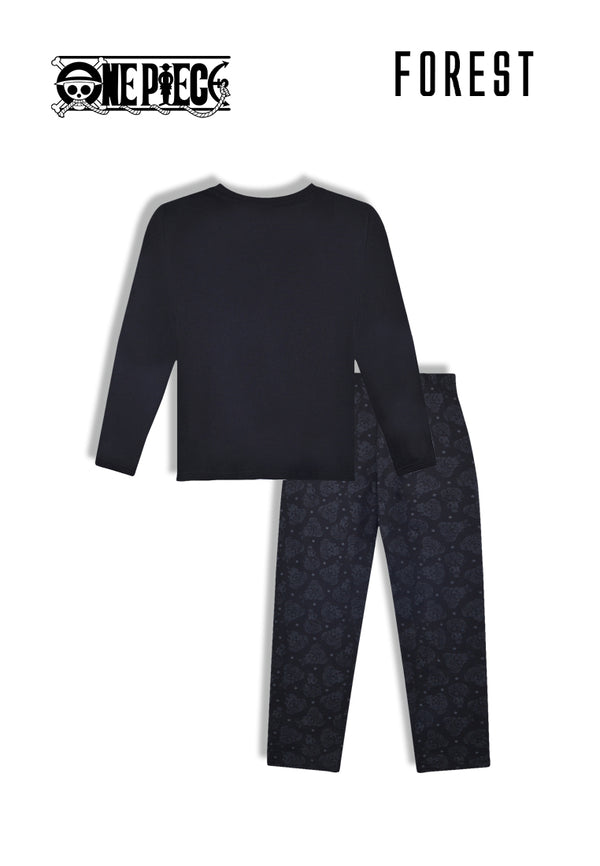 (1 Pc) Forest X One Piece Kids 100% Cotton Long Sleeve Long Pants Pyjamas Selected Colours - NPJ0035LL