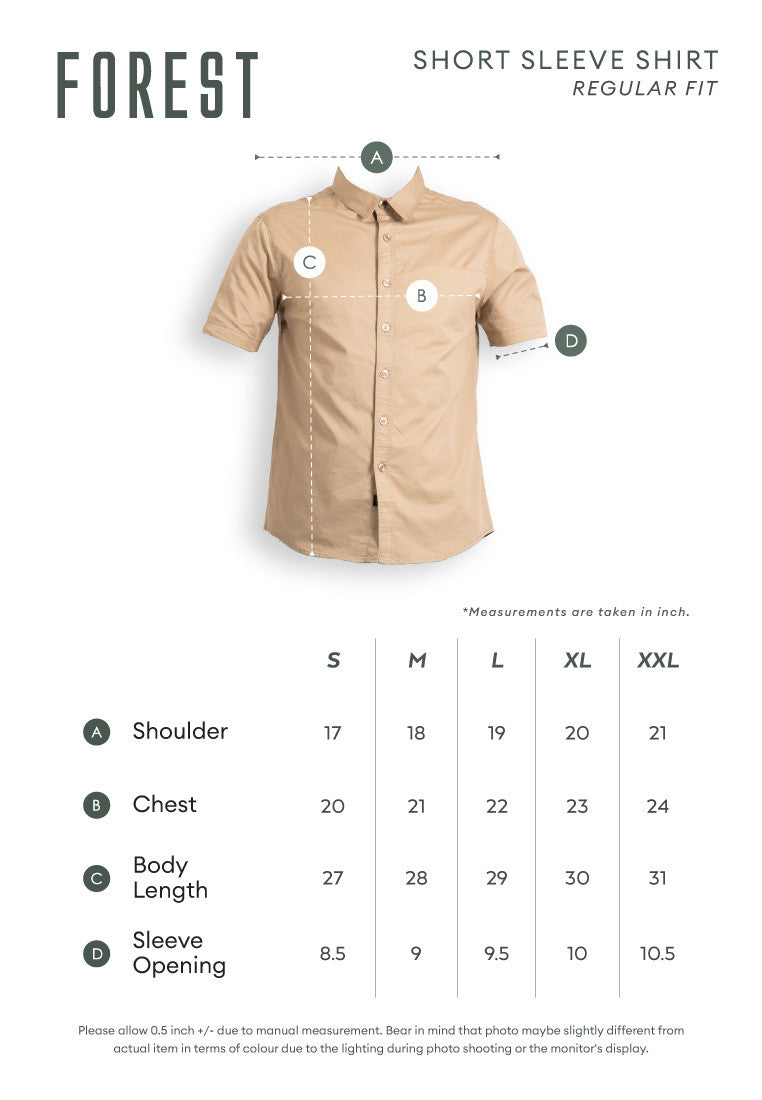 Forest Woven Full Printed Short Sleeve Men Shirt | Baju Kemeja Lelaki - 621439