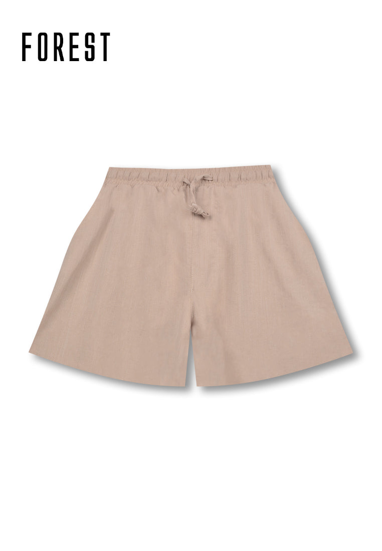 (1 Pc) Forest Unisex Linen Feel Cotton Short Bottom Pyjamas - FPU0022S