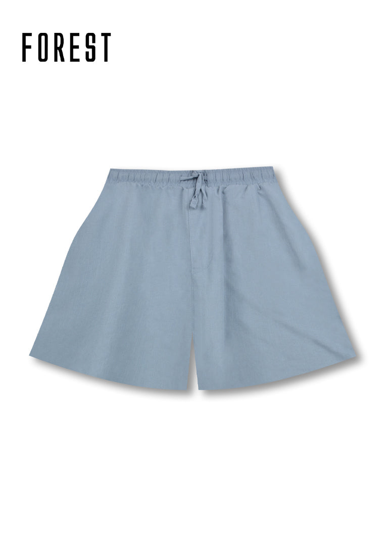 (1 Pc) Forest Unisex Linen Feel Cotton Short Bottom Pyjamas - FPU0022S