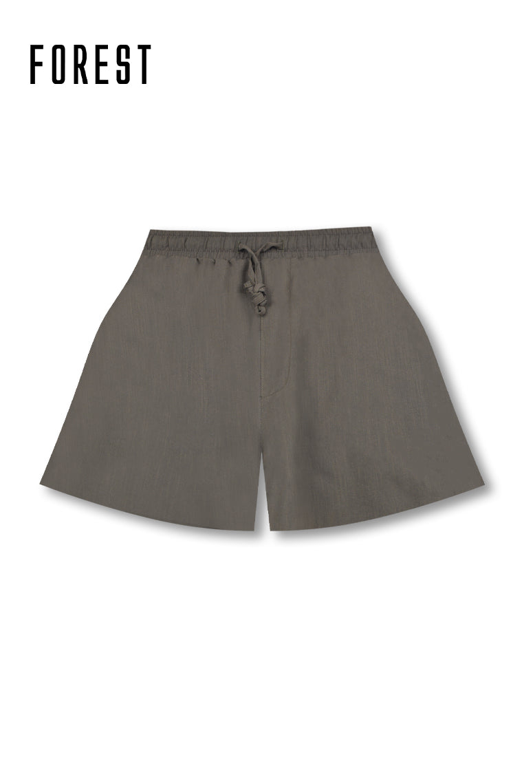 (1 Pc) Forest Unisex Linen Feel Cotton Short Bottom Pyjamas - FPU0022S