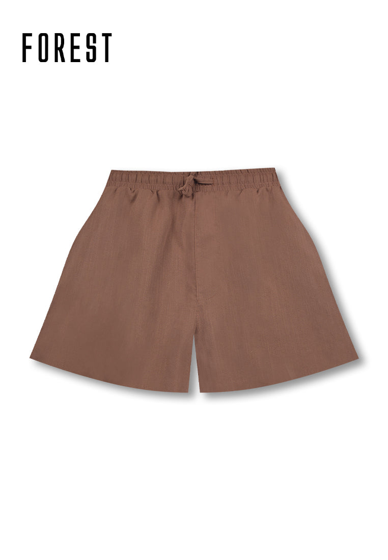 (1 Pc) Forest Unisex Linen Feel Cotton Short Bottom Pyjamas - FPU0022S