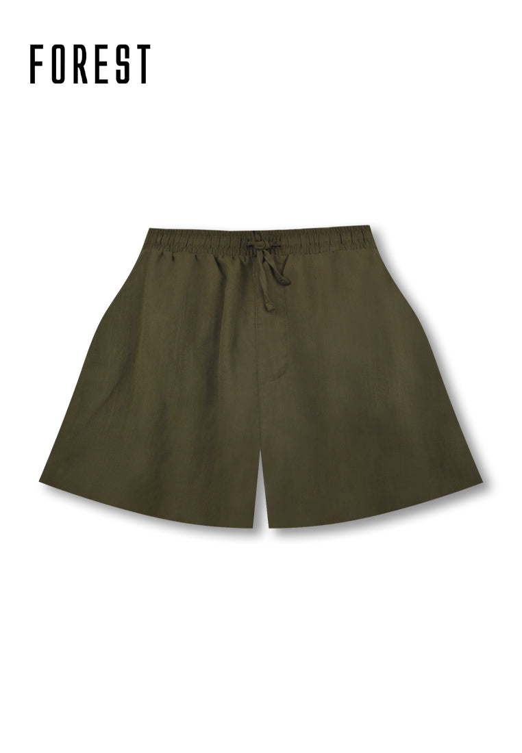 (1 Pc) Forest Unisex Linen Feel Cotton Short Bottom Pyjamas - FPU0022S