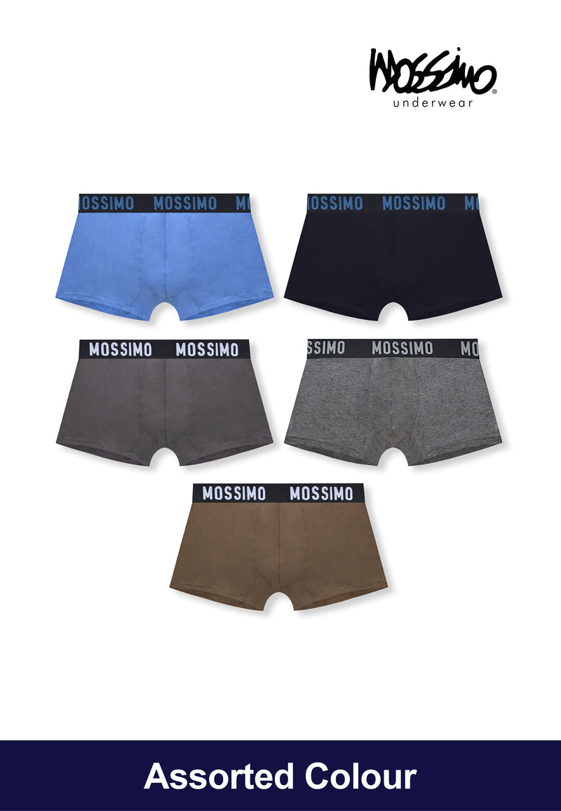 (2 Pcs) Mossimo Mens Bamboo Spandex Shorty Brief Underwear Assorted Colours - MUD0073S