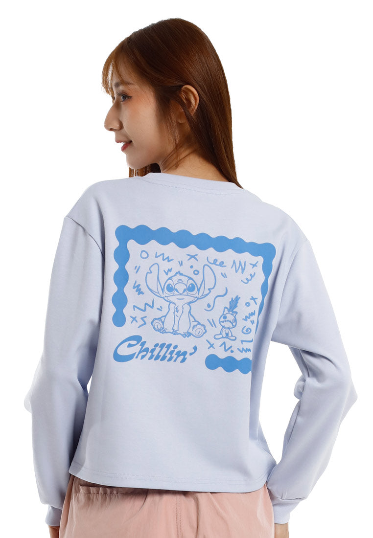 Forest Sweatshirt Perempuan | Forest x Disney Stitch Premium Weight Loose Fit Sweatshirt - FW820139