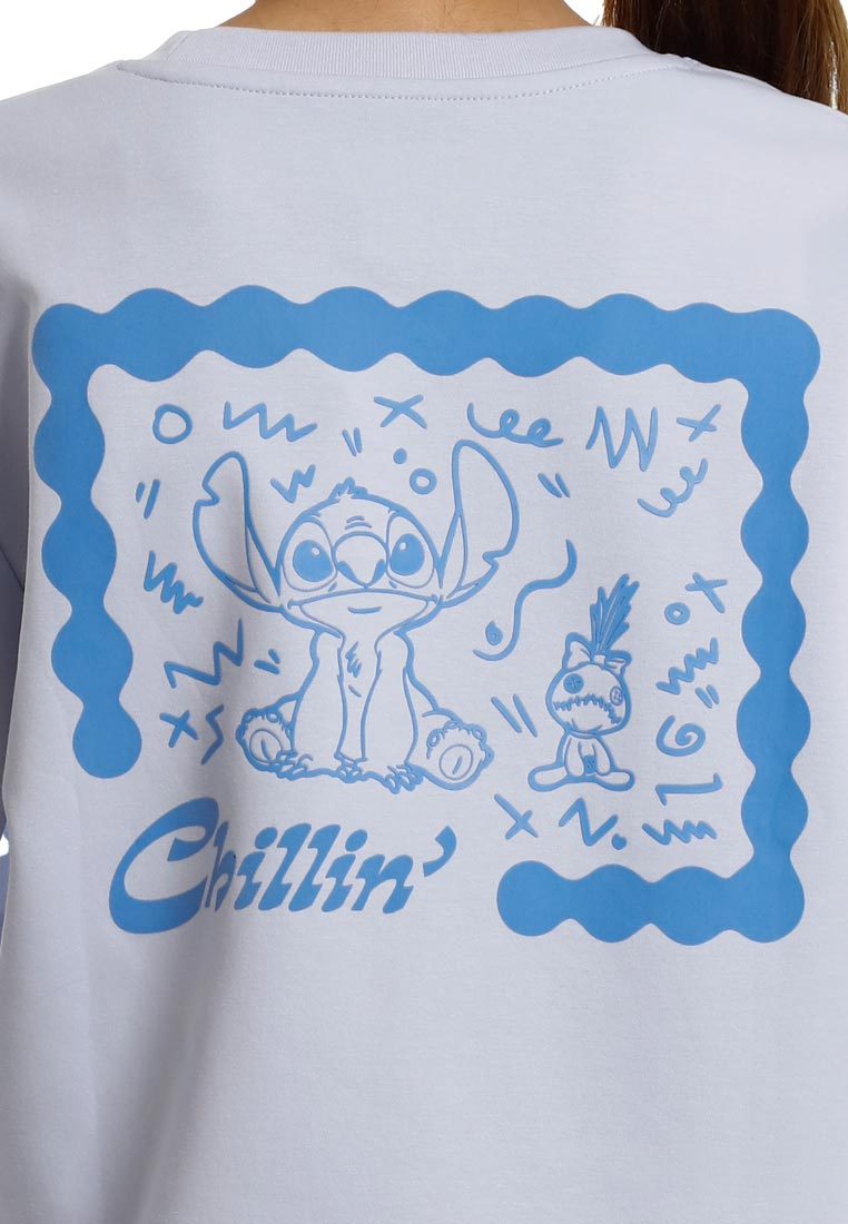 Forest Sweatshirt Perempuan | Forest x Disney Stitch Premium Weight Loose Fit Sweatshirt - FW820139