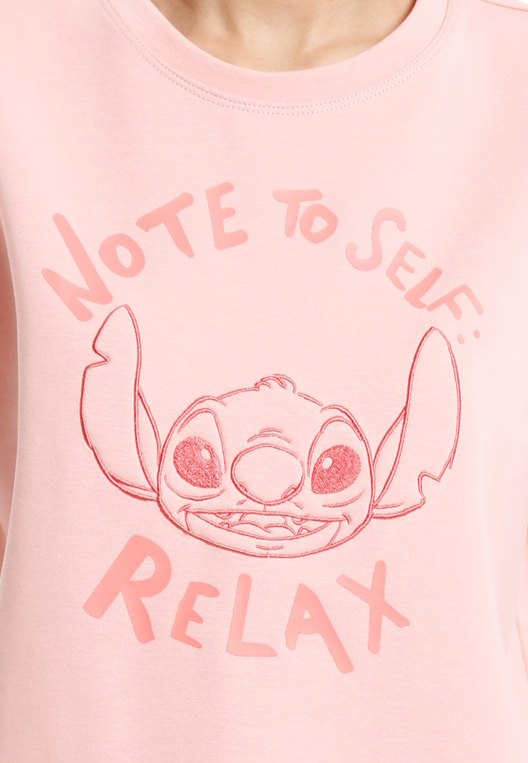 Forest Sweatshirt Perempuan | Forest x Disney Stitch Premium Weight Loose Fit Sweatshirt - FW820140