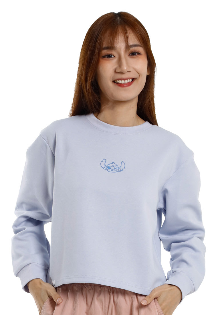 Forest Sweatshirt Perempuan | Forest x Disney Stitch Premium Weight Loose Fit Sweatshirt - FW820139