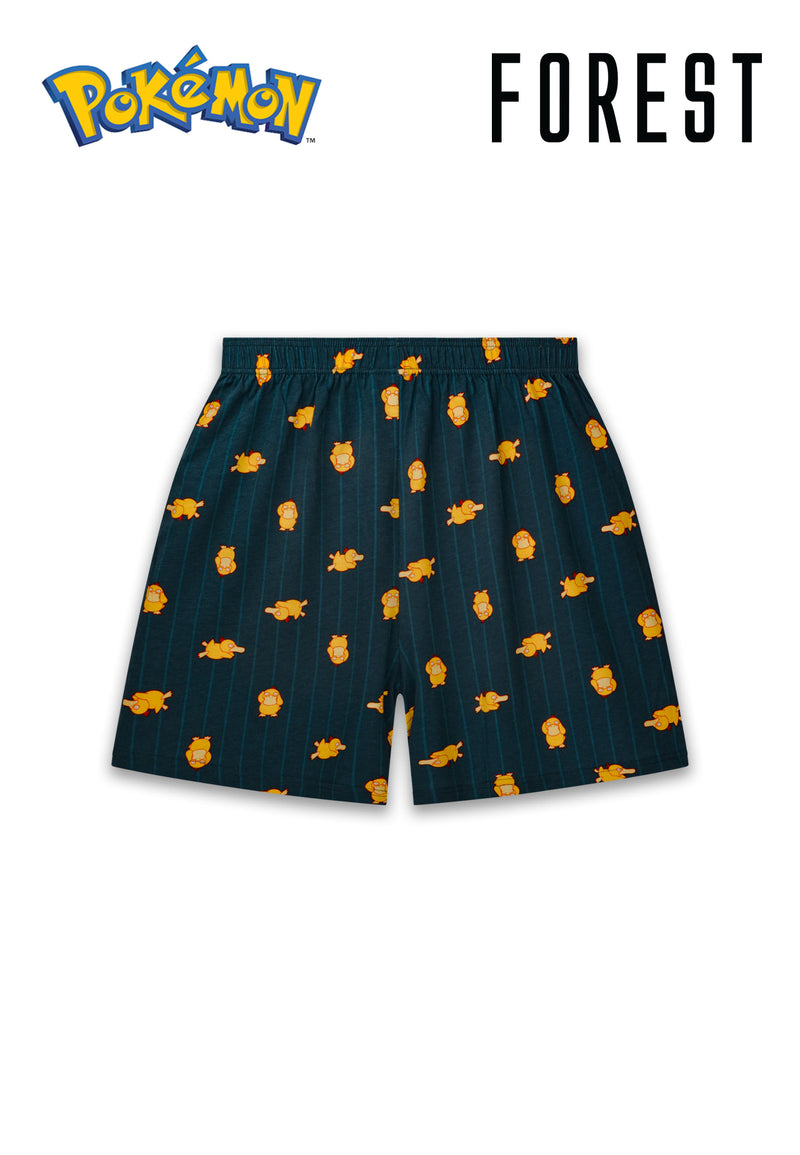 Forest Seluar Dalam Lelaki | (2 Pcs) Pokémon Mens 100% Cotton Boxer Short Underwear Assorted Colours - PUD1001X