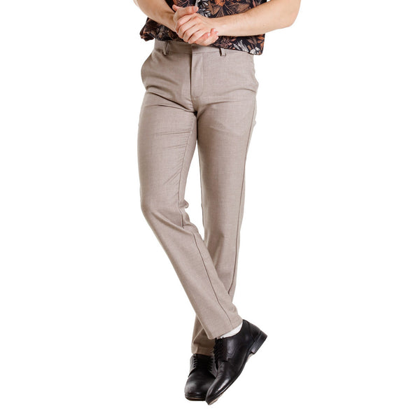 Alain Delon Seluar Slack Lelaki | Alain Delon Rayon Mixed Slim Fit Printed Flat Front - 11024001