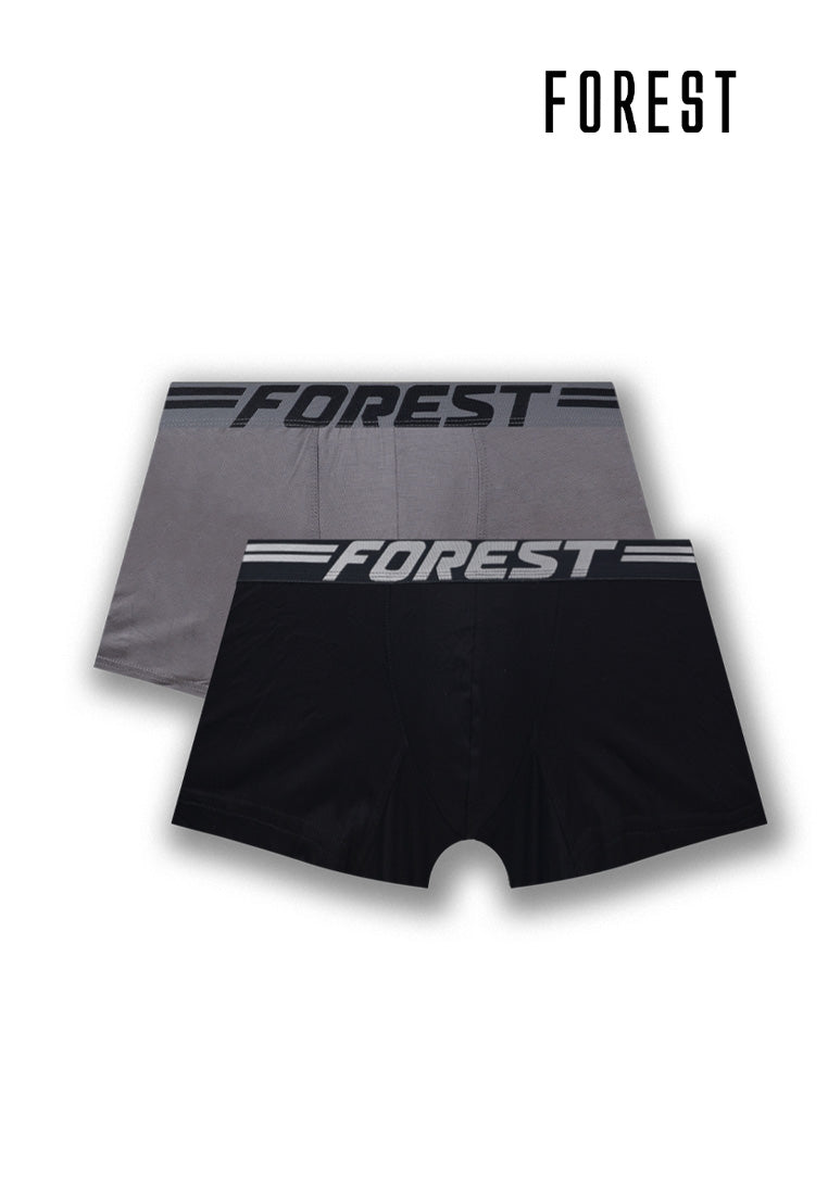 Forest Seluar Dalam Lelaki | Forest Mens Micro Modal Spandex Shorty Brief Underwear Assorted Colours (2 Pcs)  - FUD0151S