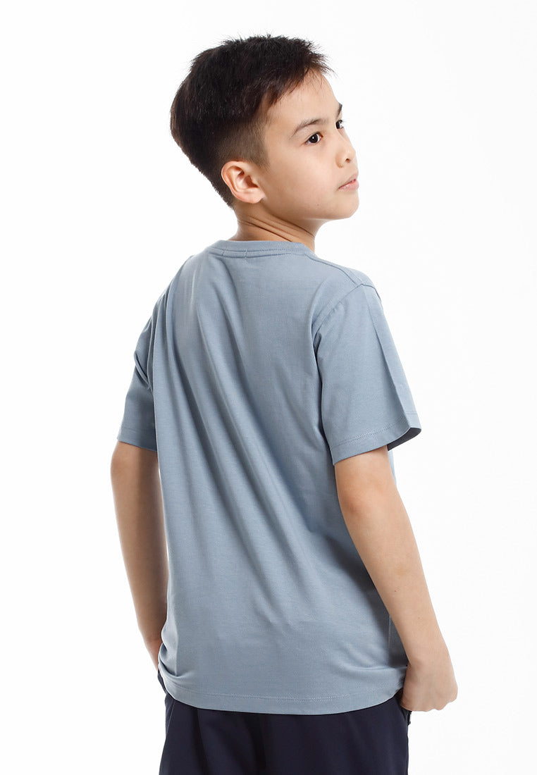 Forest Baju T Shirt Budak Lelaki | Forest Kids Regular Fit Graphic Tee Crew Neck Short Sleeve T Shirt Kids - FK20328
