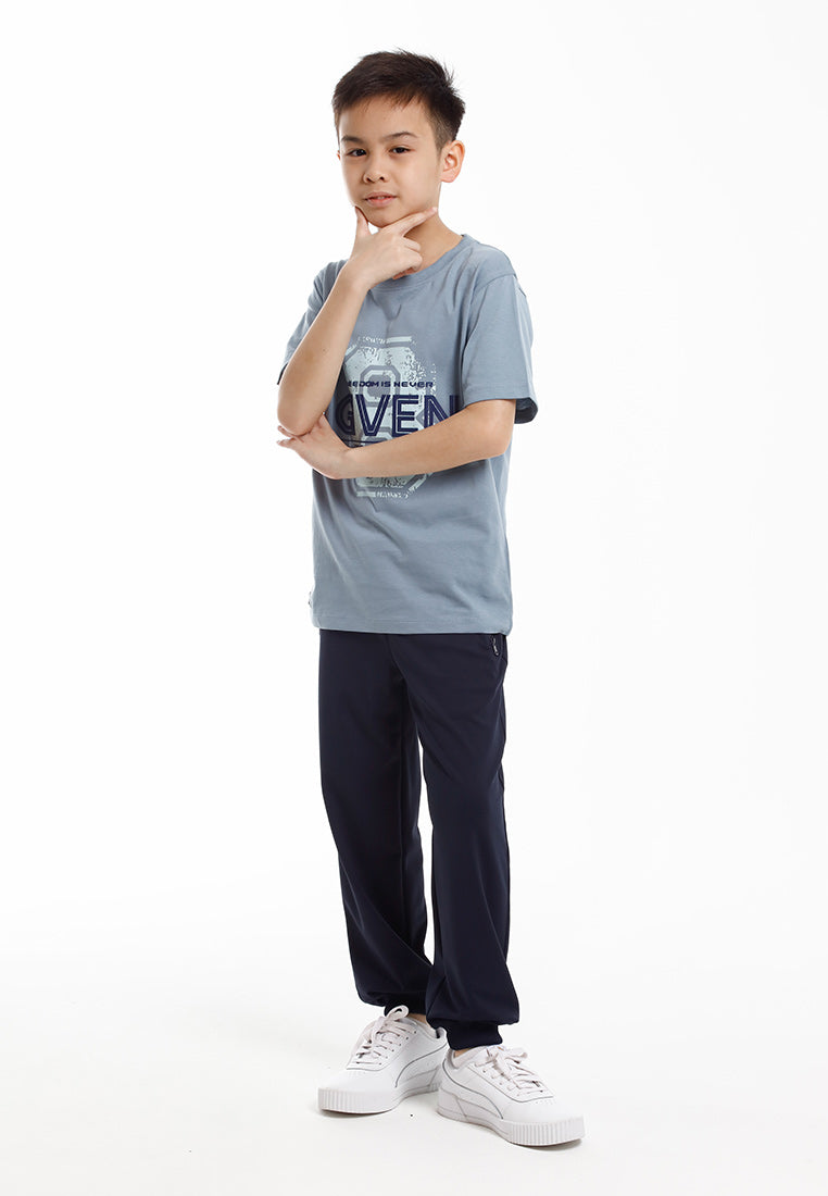 Forest Baju T Shirt Budak Lelaki | Forest Kids Regular Fit Graphic Tee Crew Neck Short Sleeve T Shirt Kids - FK20328