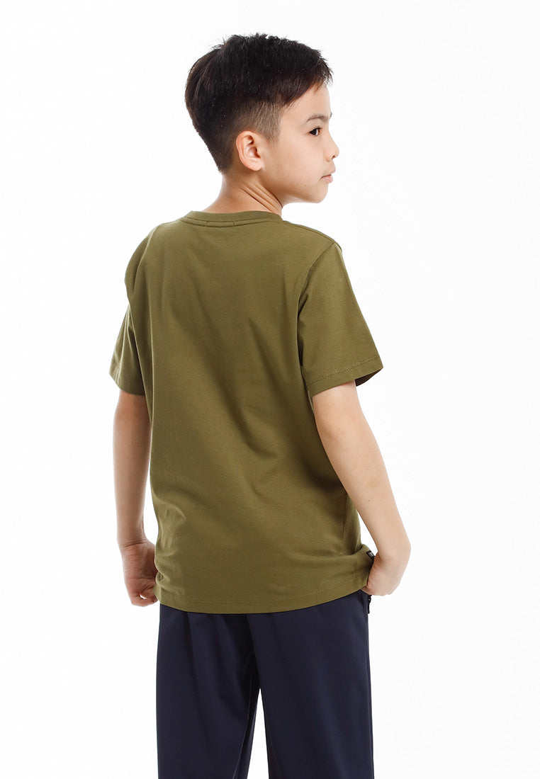 Forest Baju T Shirt Budak Lelaki | Forest Kids Regular Fit GraphicCrew Neck Short Sleeve T Shirt Kids - FK20329