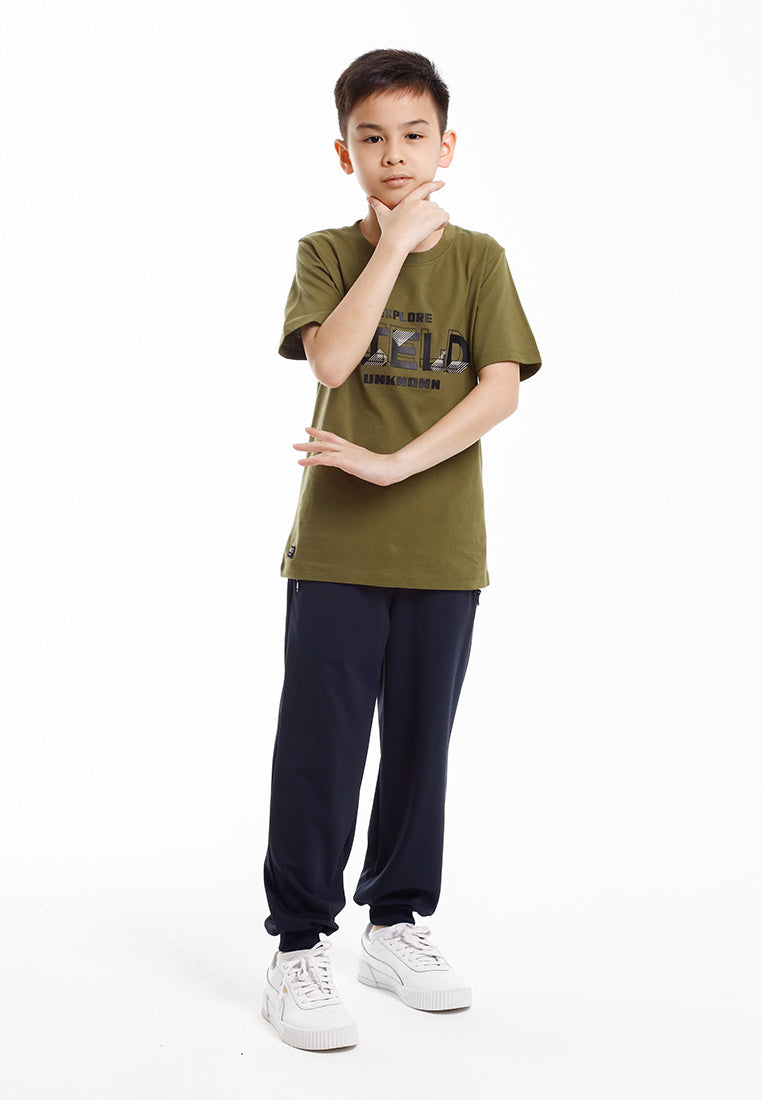 Forest Baju T Shirt Budak Lelaki | Forest Kids Regular Fit GraphicCrew Neck Short Sleeve T Shirt Kids - FK20329