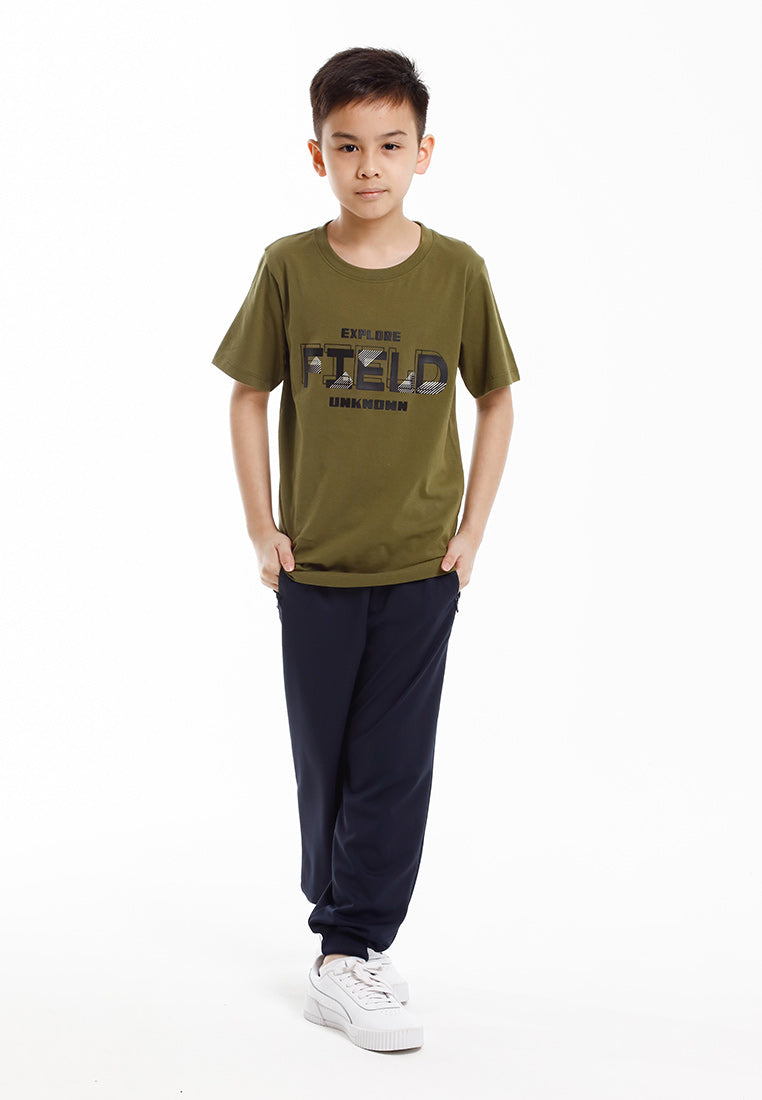 Forest Baju T Shirt Budak Lelaki | Forest Kids Regular Fit GraphicCrew Neck Short Sleeve T Shirt Kids - FK20329