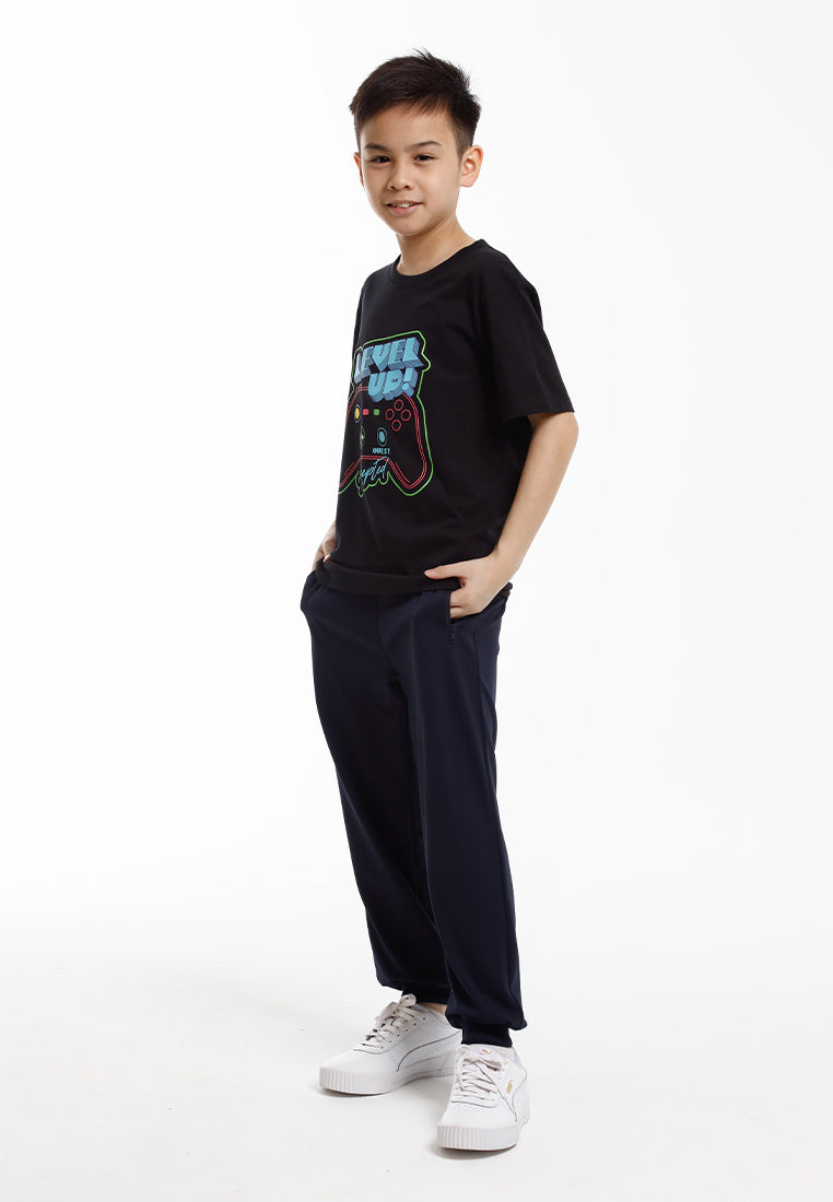 Forest Baju T Shirt Budak Lelaki | Forest Kids Regular Fit Graphic Crew Neck Short Sleeve T Shirt Kids - FK20333