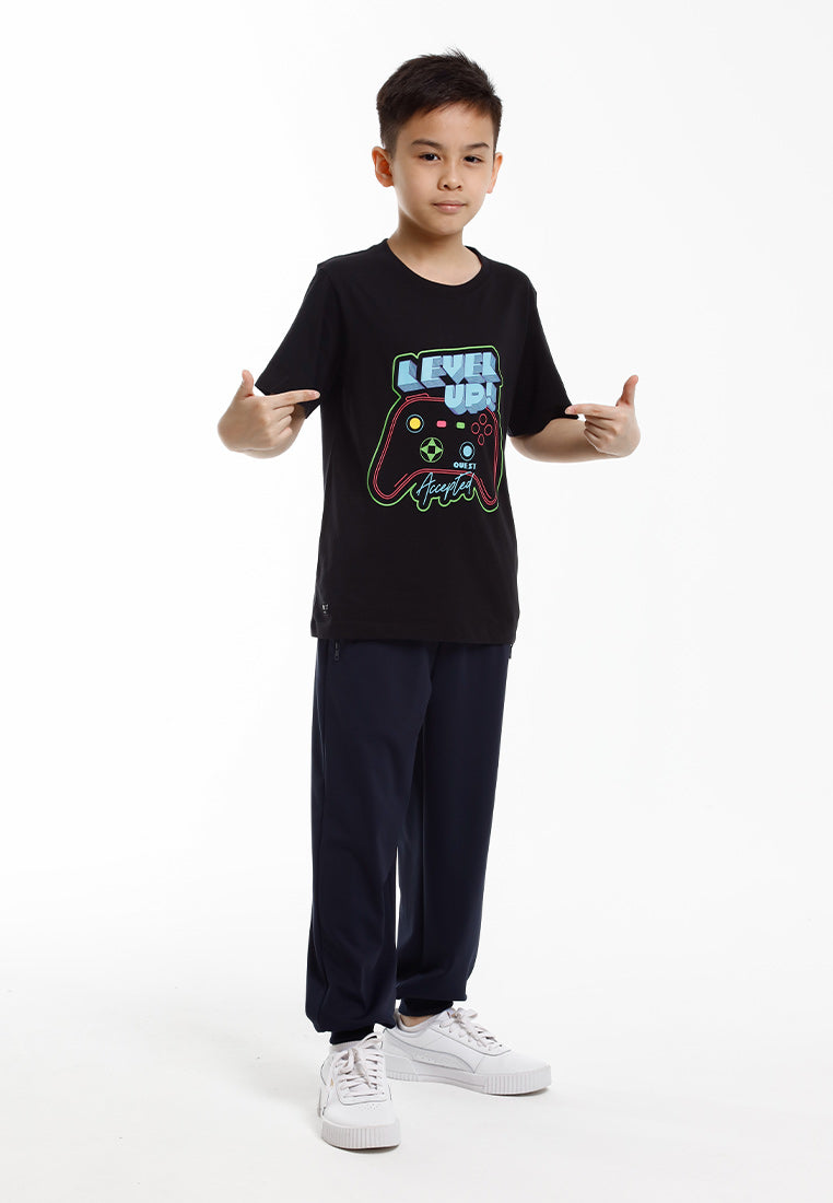 Forest Baju T Shirt Budak Lelaki | Forest Kids Regular Fit Graphic Crew Neck Short Sleeve T Shirt Kids - FK20333