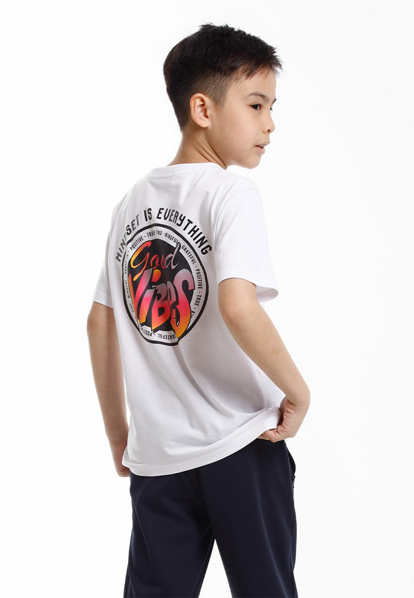 Forest Baju T Shirt Budak Lelaki | Forest Kids Regular Fit Graphic Crew Neck Short Sleeve T Shirt Kids - FK20330