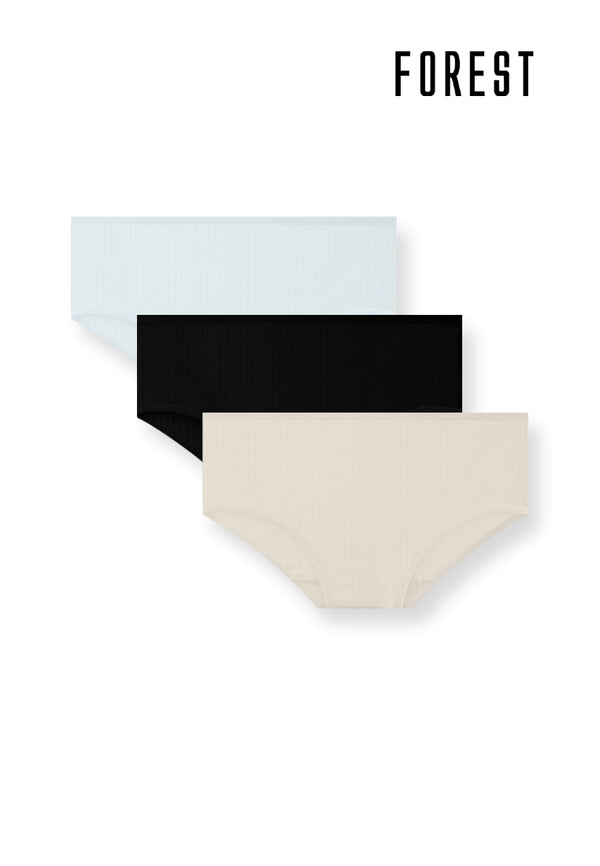 Forest Seluar Dalam Perempuan | (3 Pcs) Forest Ladies Cotton Spandex Maxi Penties Underwear Assorted Colours - FLD0076MX