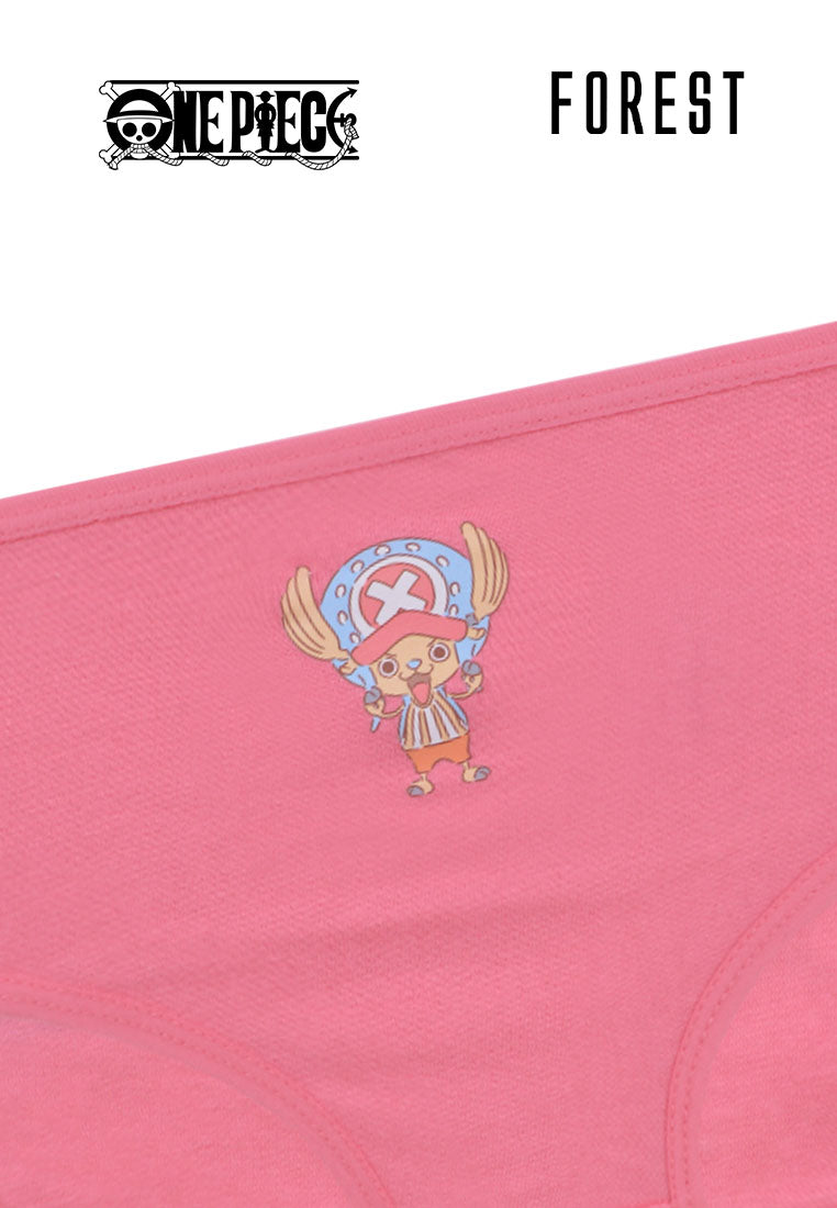 Forest Seluar Dalam Budak | (5 Pcs) Forest X One Piece Girls Cotton Mini Brief Underwear-NLJ0036M