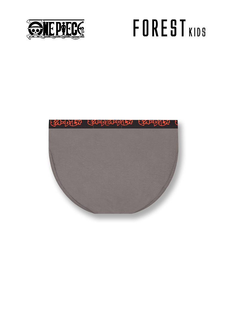 Forest Seluar Dalam Budak | (3 Pcs) Forest X One Piece Kids Cotton Spandex Mini Brief Underwear-NUJ0037M