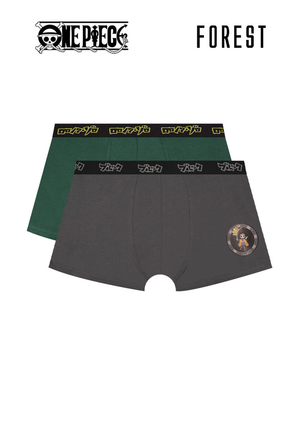 Forest Seluar Dalam Budak | (2 Pcs) Forest X One Piece Kids Cotton Spandex Shorty Brief Underwear-NUJ0038S