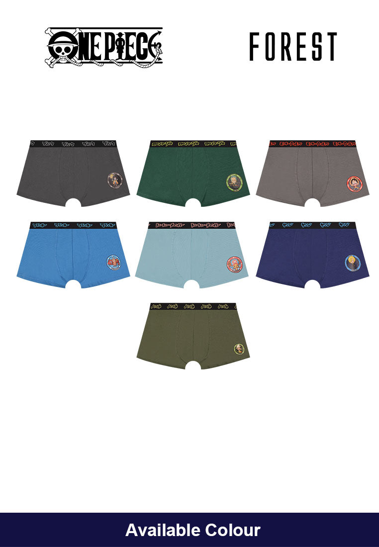 Forest Seluar Dalam Budak | (2 Pcs) Forest X One Piece Kids Cotton Spandex Shorty Brief Underwear-NUJ0038S