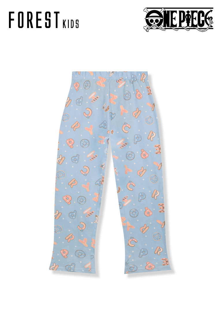 Forest Seluar Panjang Budak | (1 Pc) Forest X One Piece Kids 100% Cotton Long Pants Pyjamas-NPJ0036L
