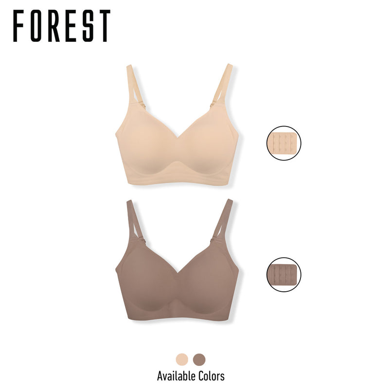 (1Pc) Forest Ladies Nylon Spandex Seamless Bra Selected Colours- FBD0102L