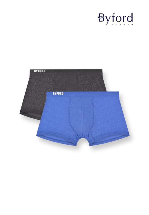 (2 Pcs) Byford Mens Microfiber Spandex Shorty Brief Underwear Assorted Colours - BUB747S