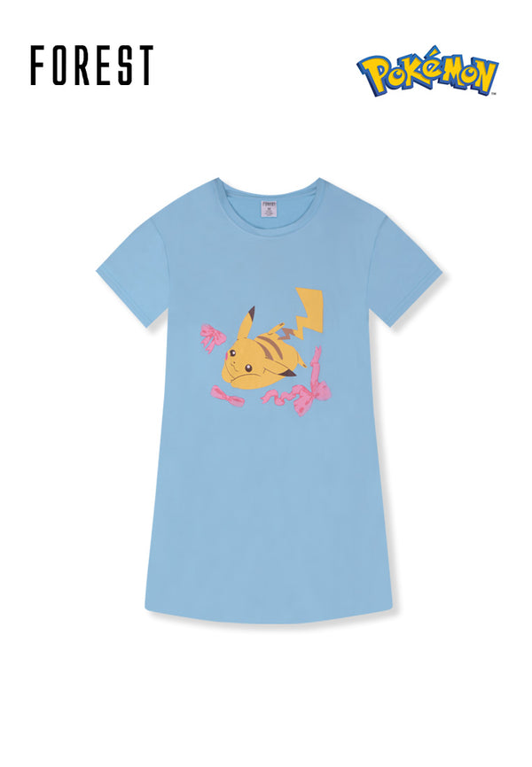 (1 Pc) Pokémon Ladies Microfibre Spandex Sleep Dress Pyjamas Selected Colours - PPL1068D
