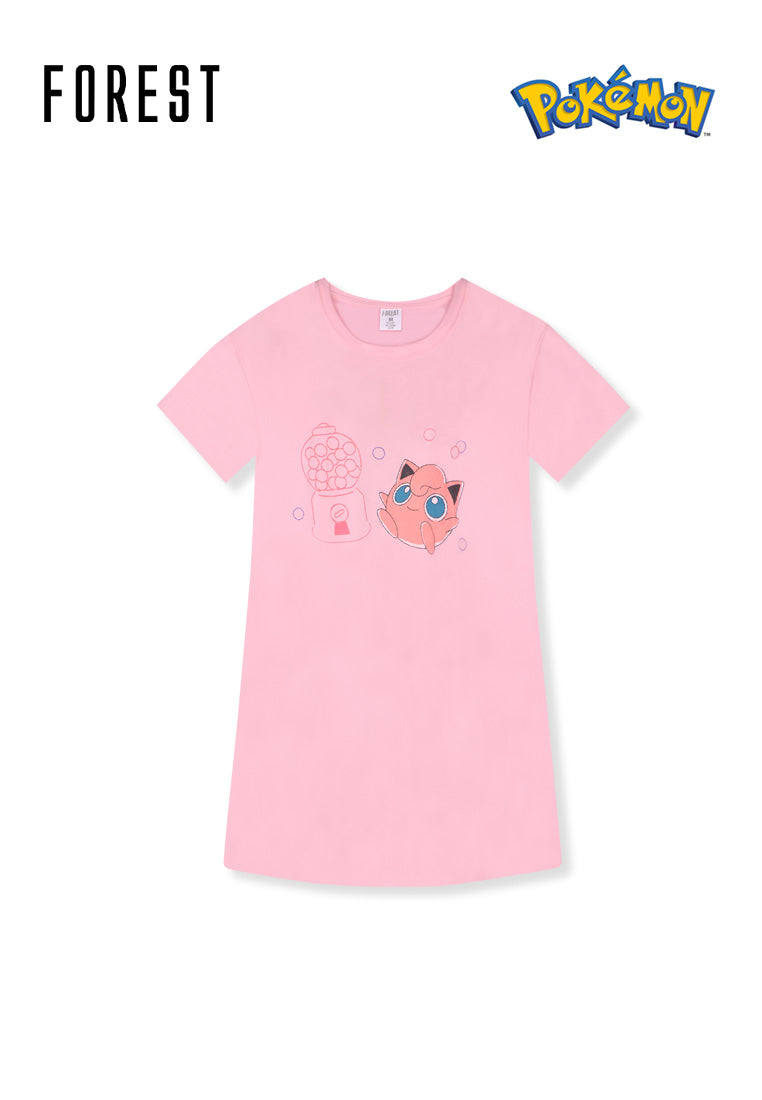 (1 Pc) Pokémon Ladies Microfibre Spandex Sleep Dress Pyjamas Selected Colours - PPL1068D