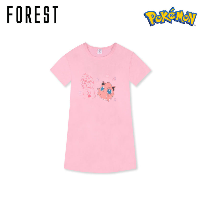 (1 Pc) Pokémon Ladies Microfibre Spandex Sleep Dress Pyjamas Selected Colours - PPL1068D