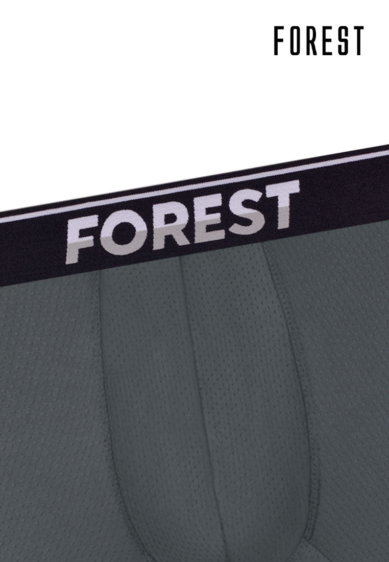 (2 Pcs) Forest Mens Microfibre Spandex Shorty Brief Underwear Assorted Colours - FUD0157S