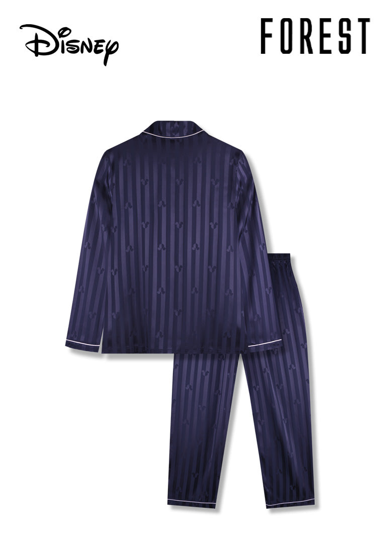 (1 Pc) Forest X Disney Unisex Satin Spandex Long Sleeve Long Pants Pyjamas Selected Colours - WPU0167LL