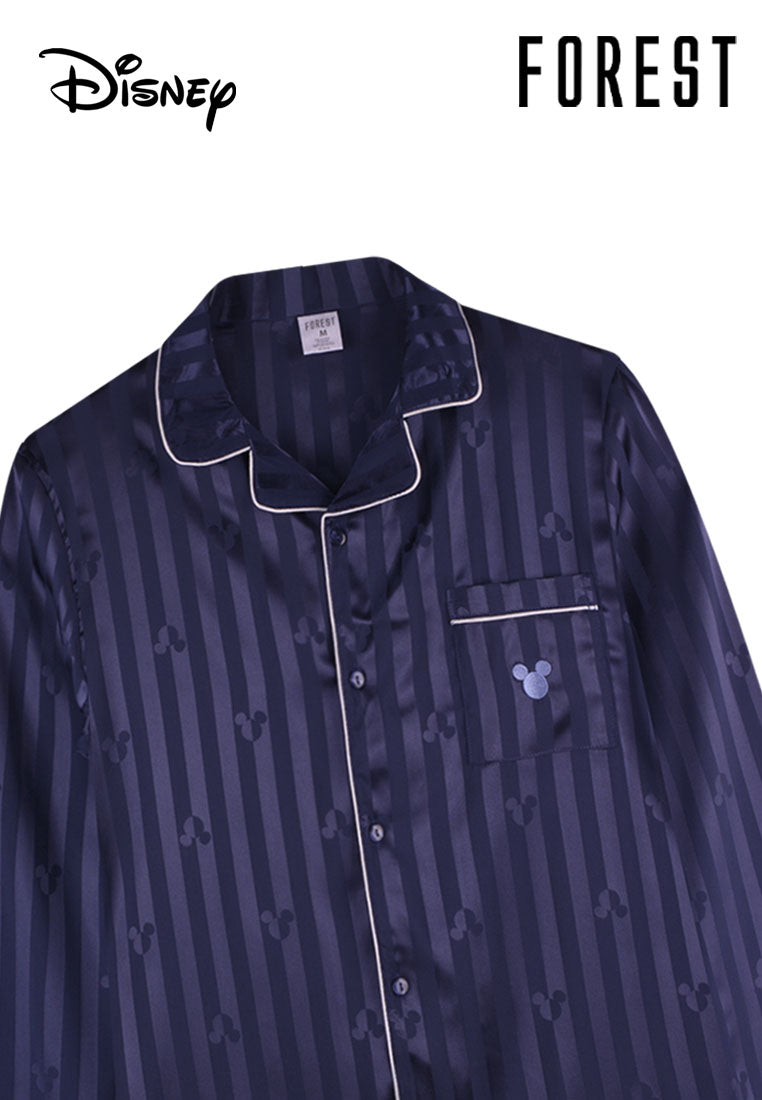 (1 Pc) Forest X Disney Unisex Satin Spandex Long Sleeve Long Pants Pyjamas Selected Colours - WPU0167LL