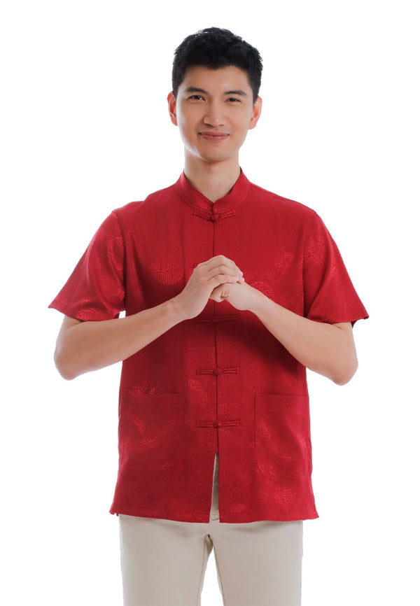 Alain Delon CNY Tang Fu Lelaki | Alain Delon Mens Tang Fu Short Sleeve - 14526001