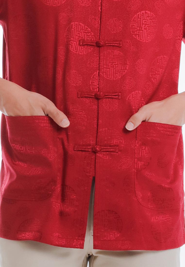 Alain Delon CNY Tang Fu Lelaki | Alain Delon Mens Tang Fu Short Sleeve - 14526001