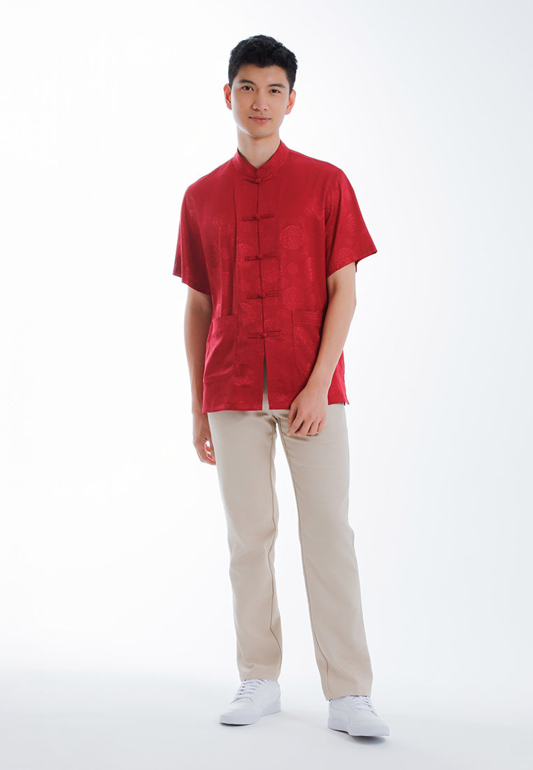 Alain Delon CNY Tang Fu Lelaki | Alain Delon Mens Tang Fu Short Sleeve - 14526001