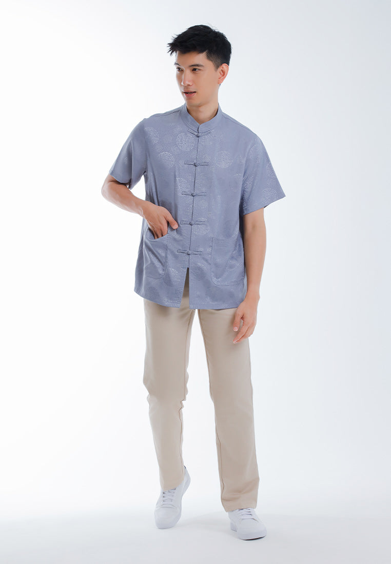 Alain Delon CNY Tang Fu Lelaki | Alain Delon Mens Tang Fu Short Sleeve - 14526001