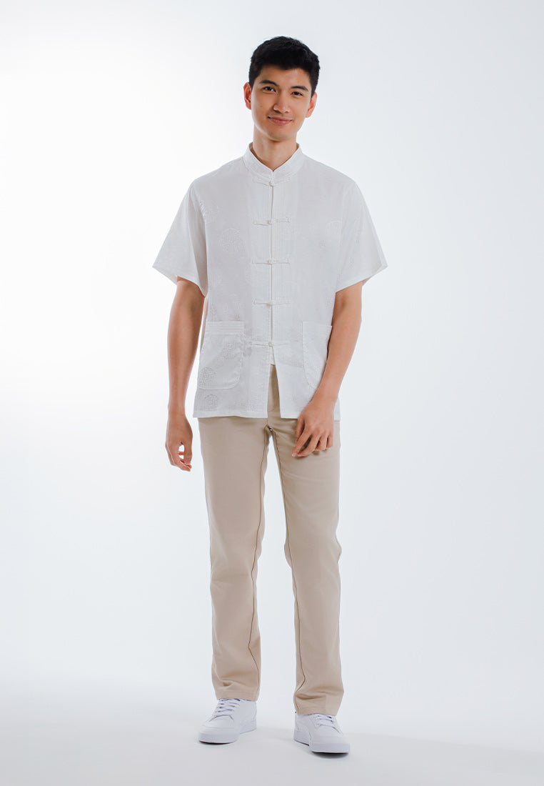 Alain Delon CNY Tang Fu Lelaki | Alain Delon Mens Tang Fu Short Sleeve - 14526001