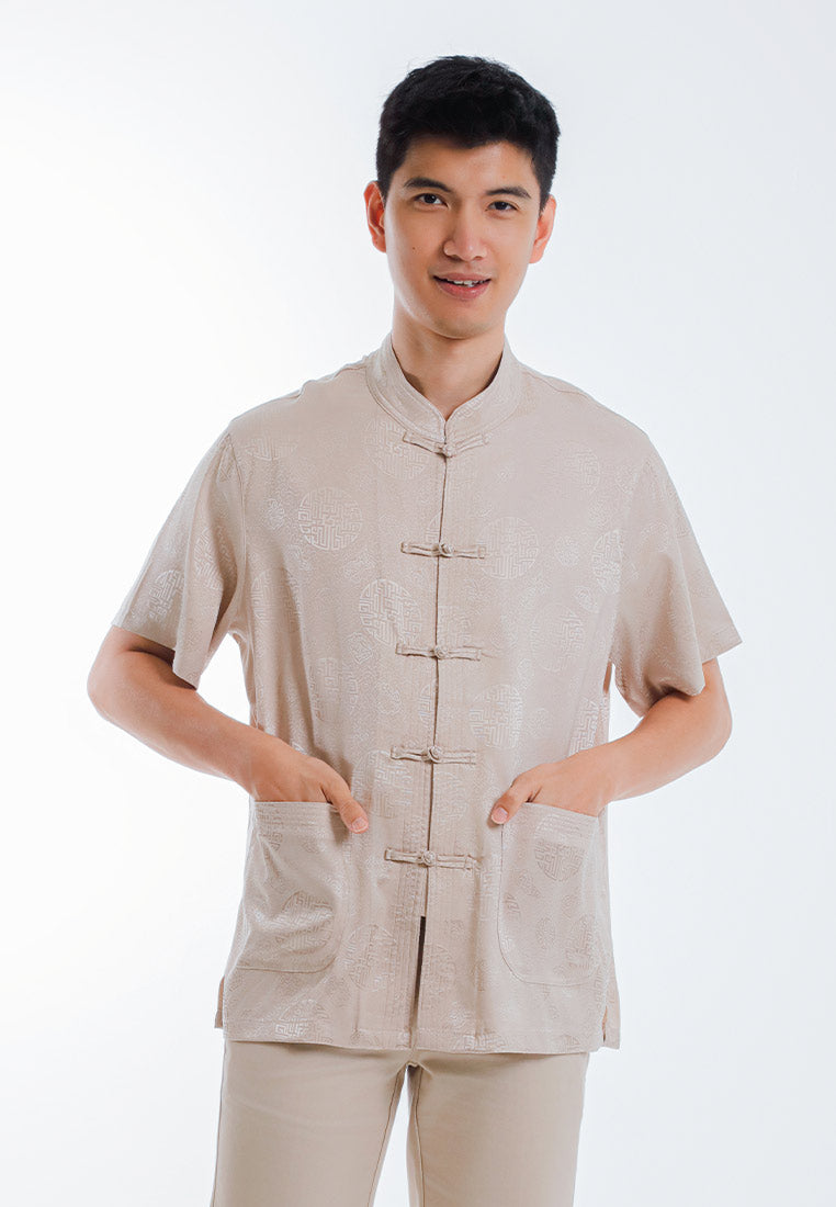 Alain Delon CNY Tang Fu Lelaki | Alain Delon Mens Tang Fu Short Sleeve - 14526001