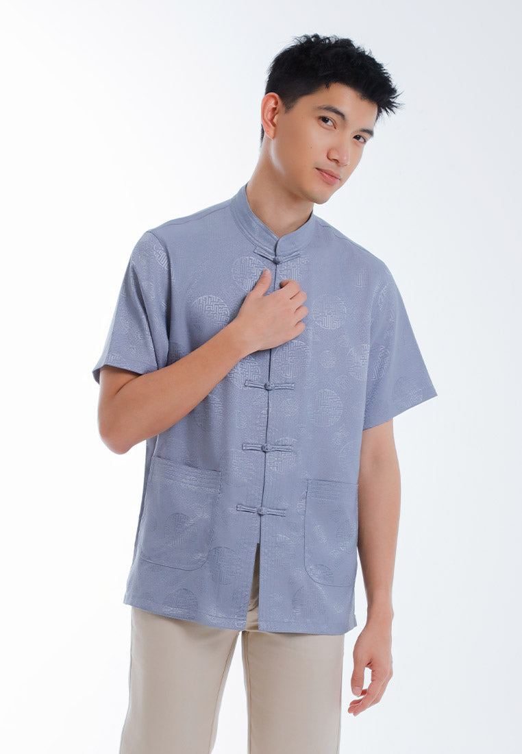 Alain Delon CNY Tang Fu Lelaki | Alain Delon Mens Tang Fu Short Sleeve - 14526001