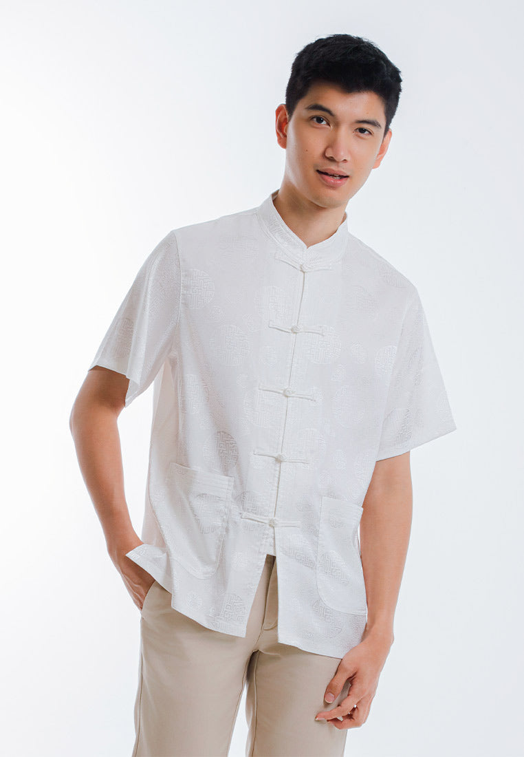 Alain Delon CNY Tang Fu Lelaki | Alain Delon Mens Tang Fu Short Sleeve - 14526001