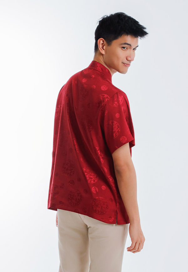 Alain Delon CNY Tang Fu Lelaki | Alain Delon Mens Tang Fu Short Sleeve - 14526002