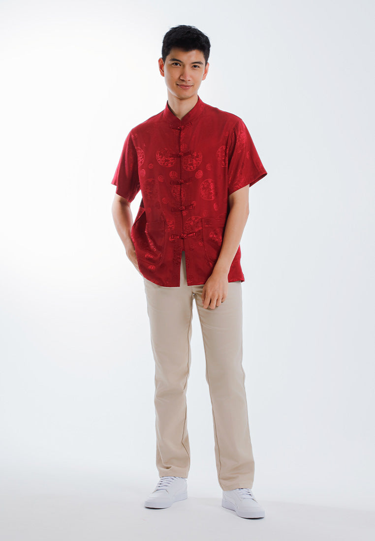 Alain Delon CNY Tang Fu Lelaki | Alain Delon Mens Tang Fu Short Sleeve - 14526002