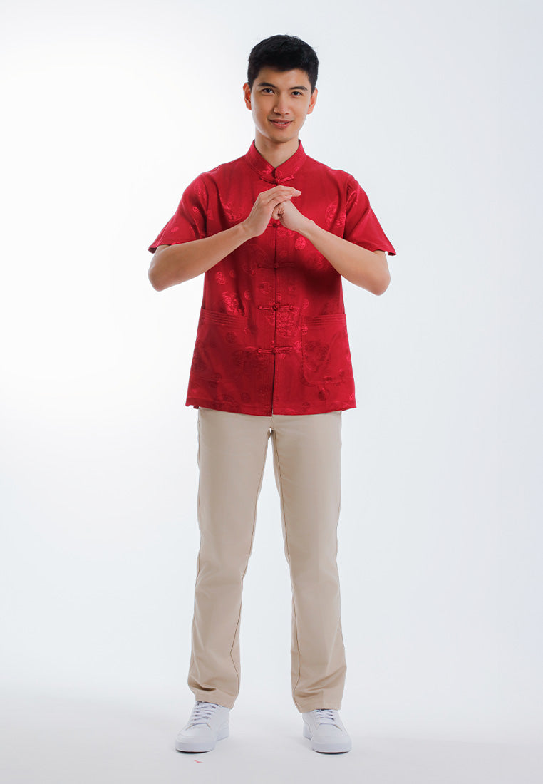 Alain Delon CNY Tang Fu Lelaki | Alain Delon Mens Tang Fu Short Sleeve - 14526002