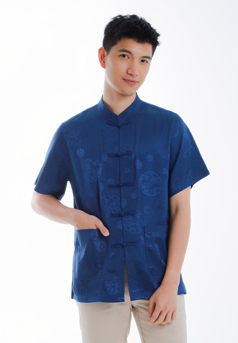 Alain Delon CNY Tang Fu Lelaki | Alain Delon Mens Tang Fu Short Sleeve - 14526002