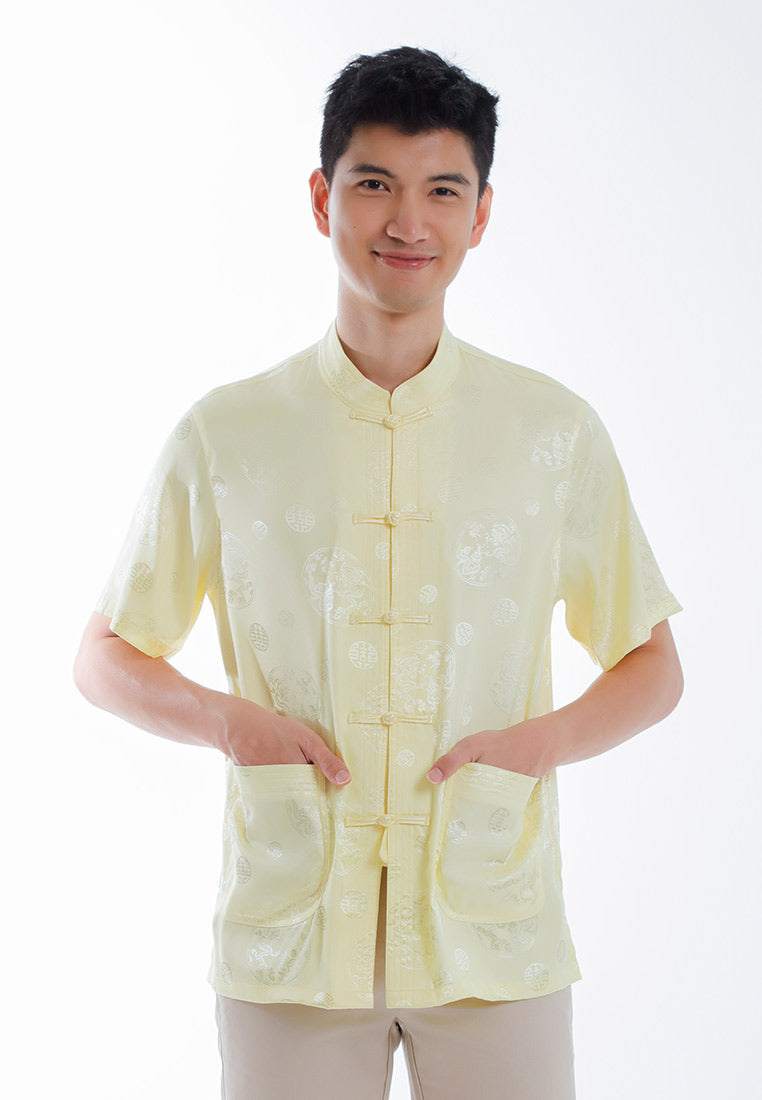 Alain Delon CNY Tang Fu Lelaki | Alain Delon Mens Tang Fu Short Sleeve - 14526002